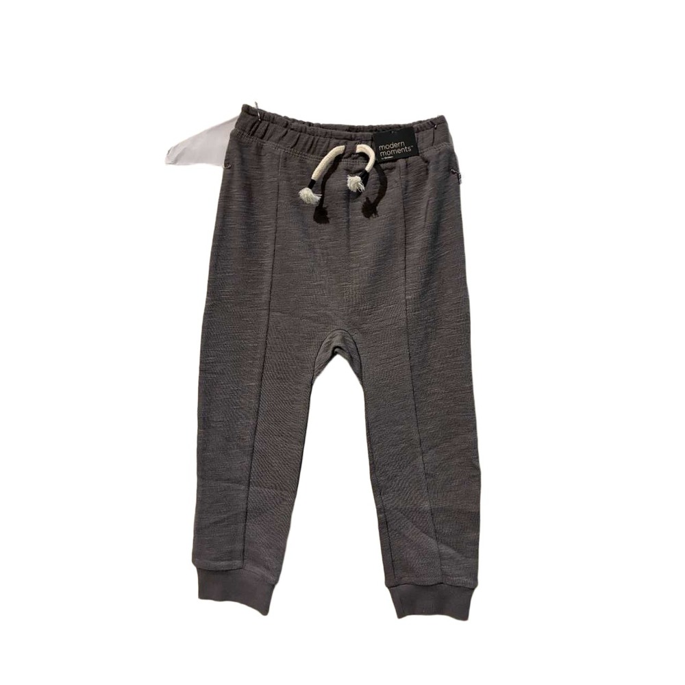 Modern Moments by Gerber Toddler Gray Organic Cotton Jogger Pants 4T NWT‎